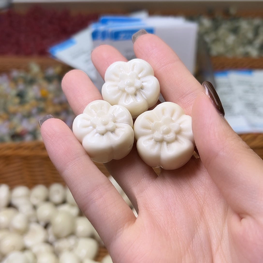 菩提根/象牙果手串瑕疵花朵3课