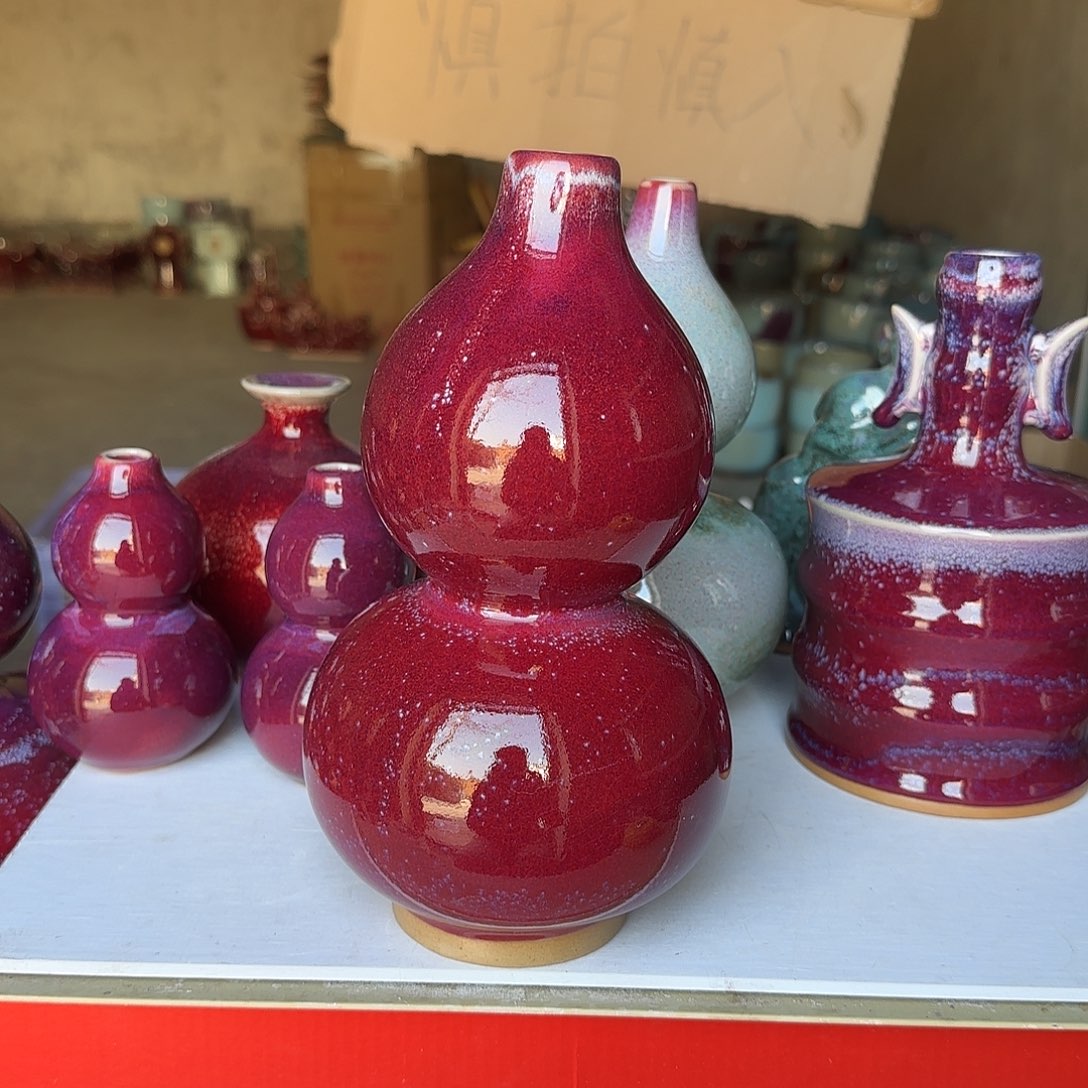 陶摆件郑家钧瓷摆件微瑕