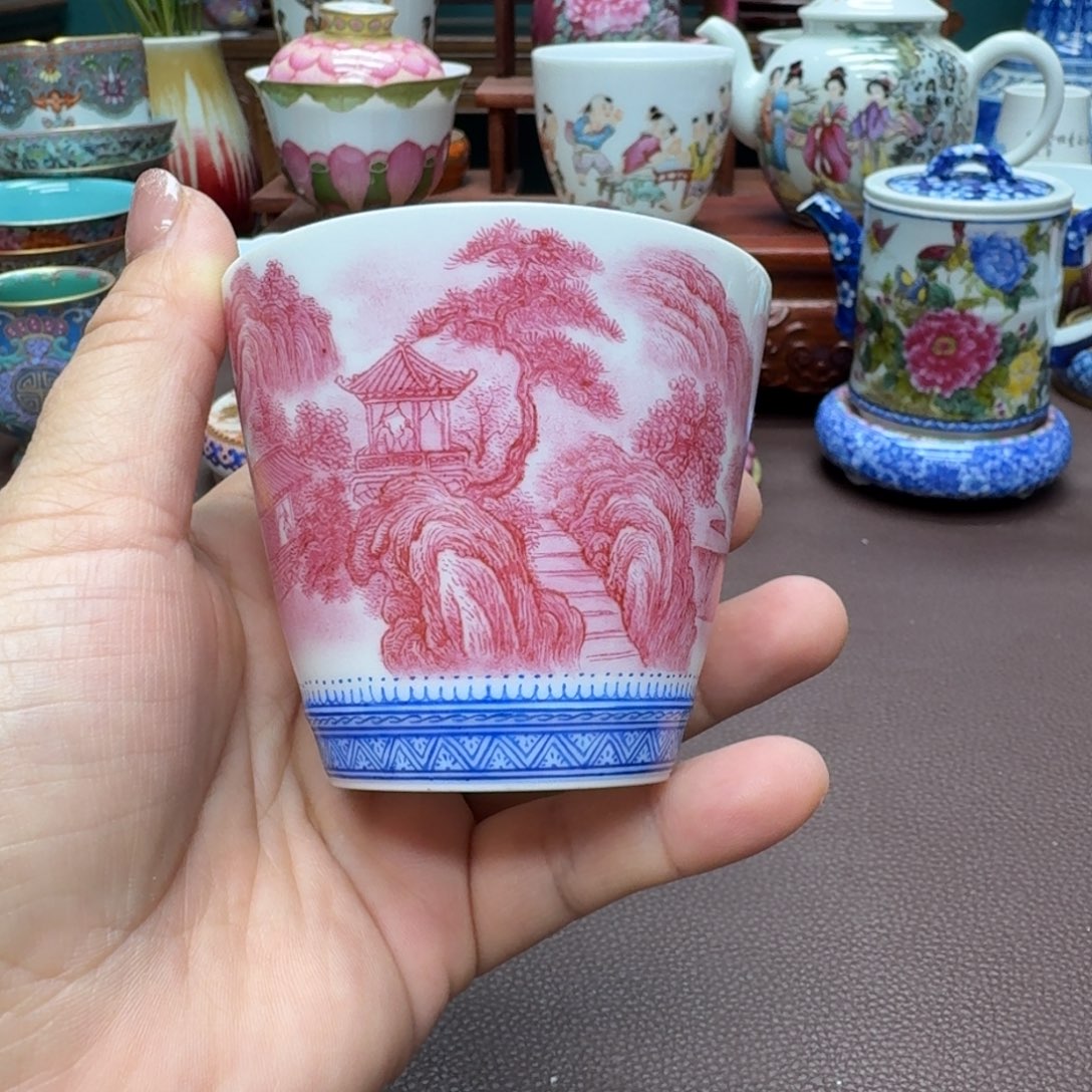 瓷片景德镇仿古手工制作精品展示