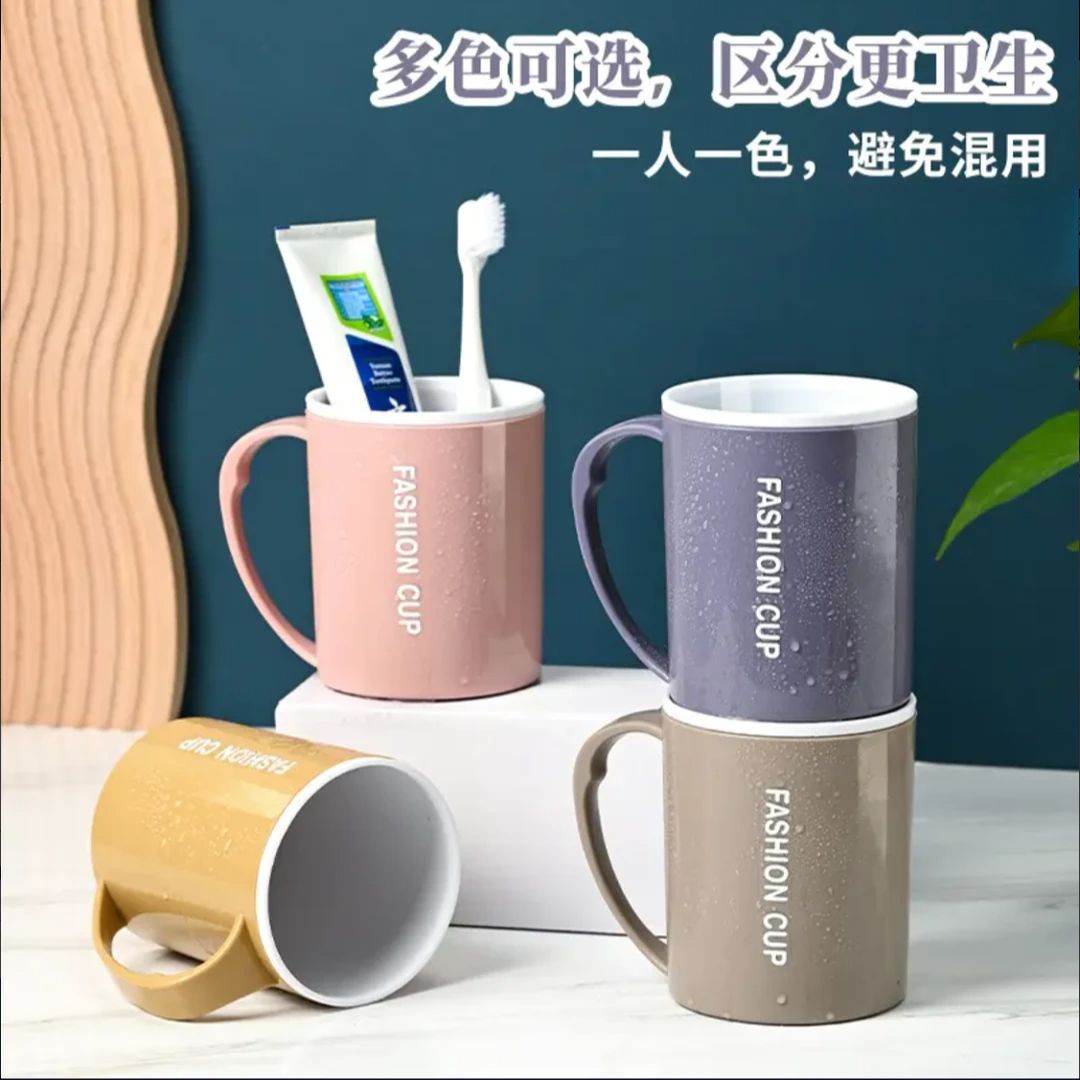 新款双层牙刷杯家用情侣漱口杯学生刷牙牙缸耐摔不发霉