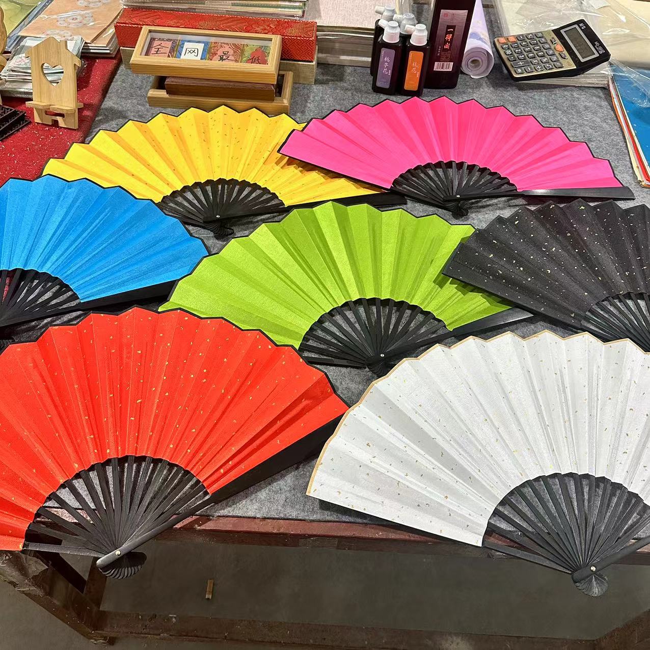 【书心工厂】绢布十寸折扇专用链接【到手五把，款式可选】