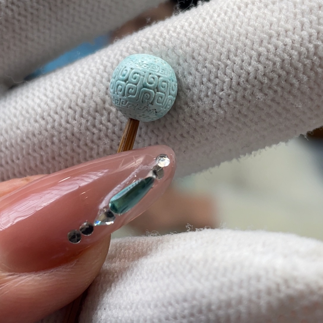 绿松石未镶嵌挂件