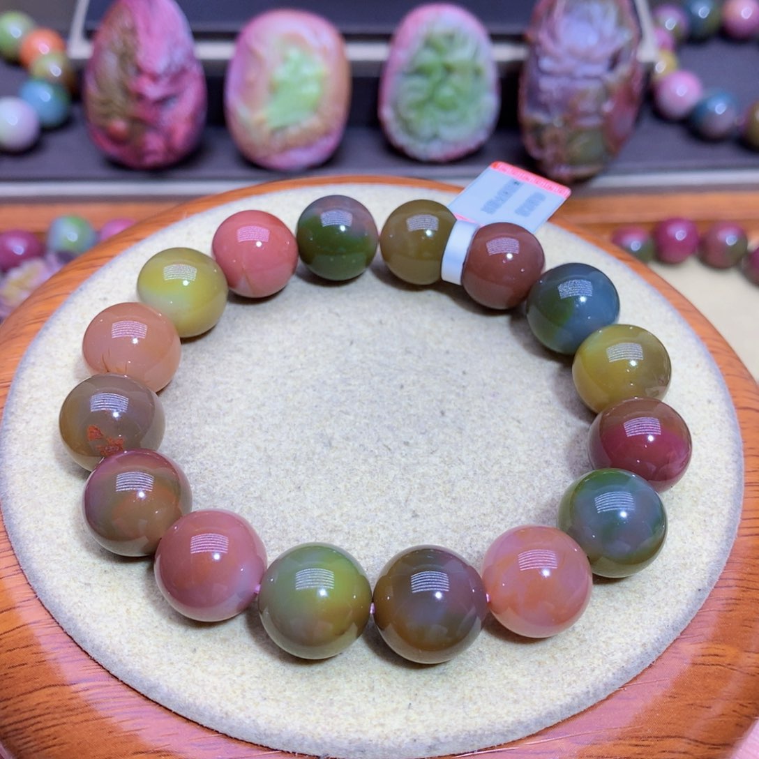 玛瑙手链未镶嵌盐源