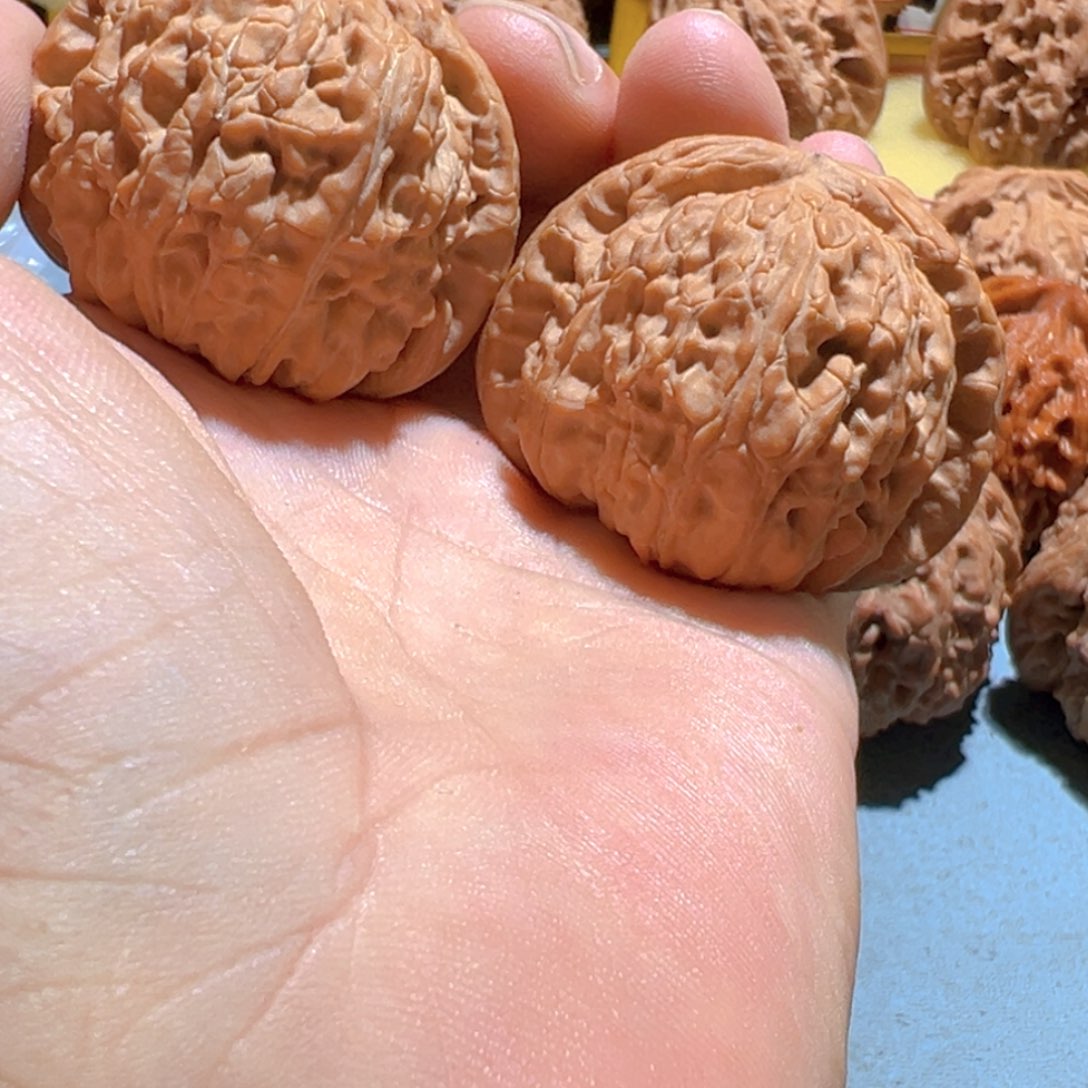 把件文玩核桃闷白43