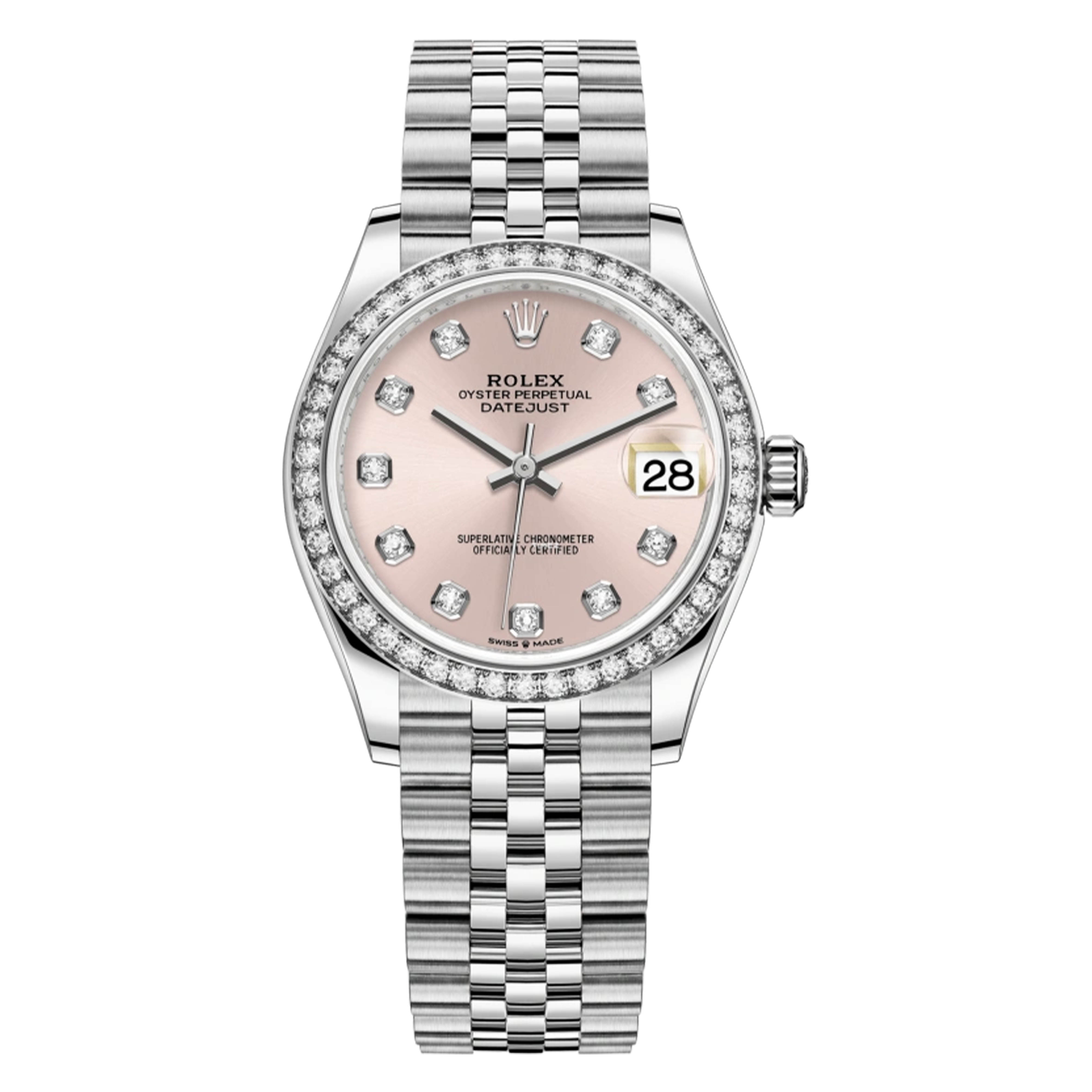 未使用 Rolex/劳力士 /278384钻圈粉钻/31mm