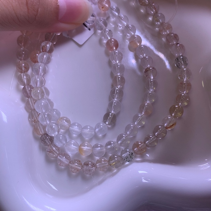 未镶嵌手串水晶5.7彩发晶