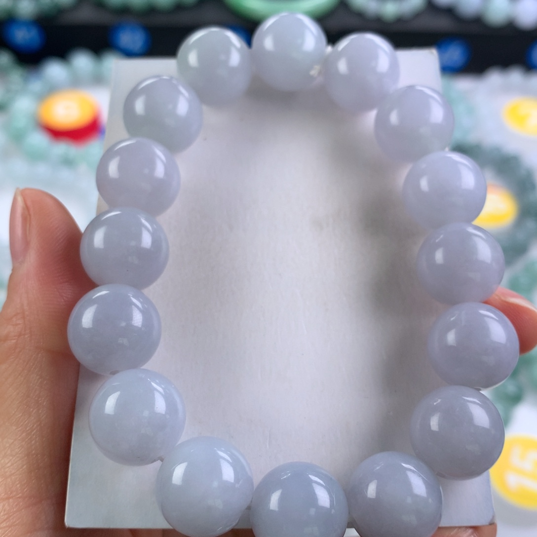 翡翠未镶嵌手链卡13.8