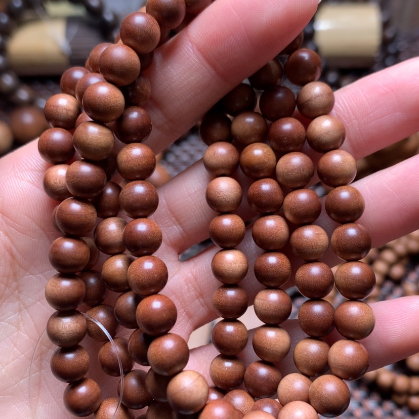 【闪购商品】檀香木手串/手链0.7*108横纹沉水