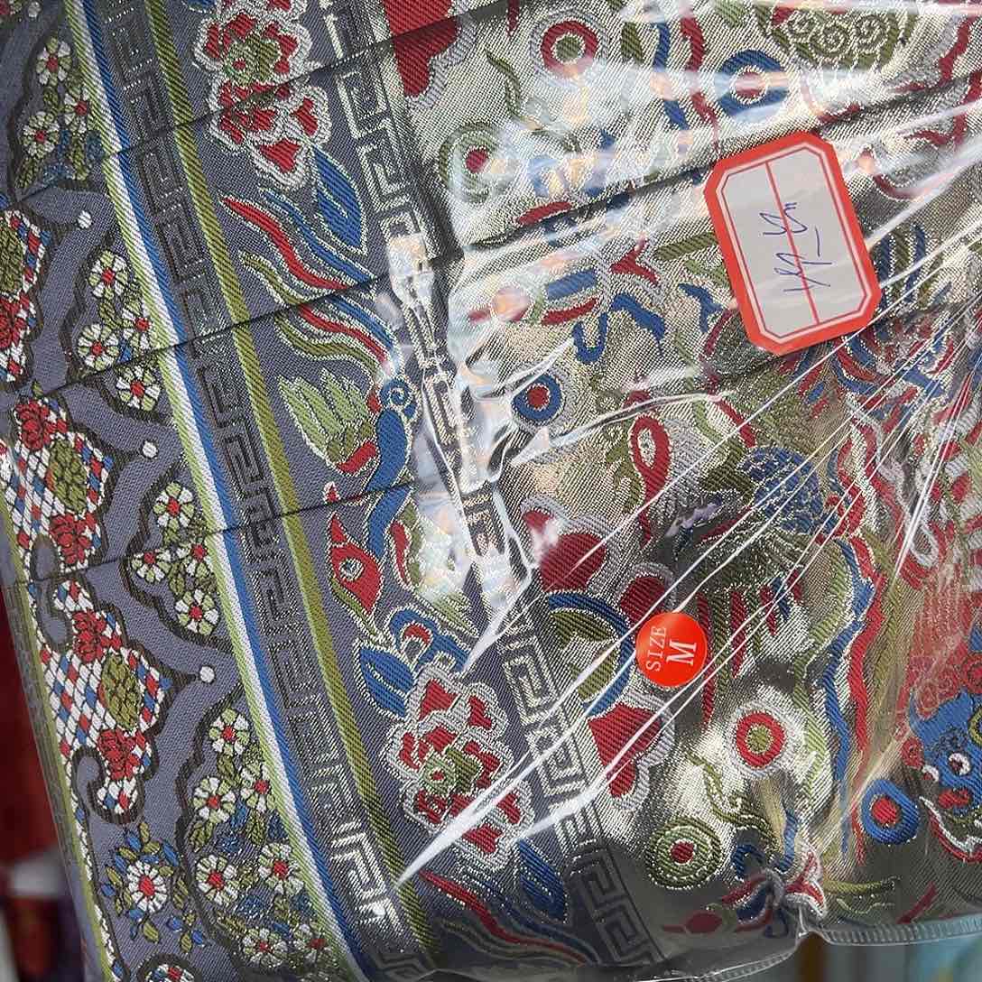 鸾羽家次品马面裙双狮灰M