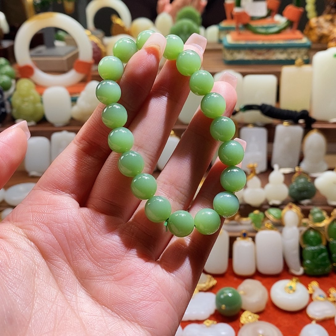 和田玉手串未镶嵌喵*抖