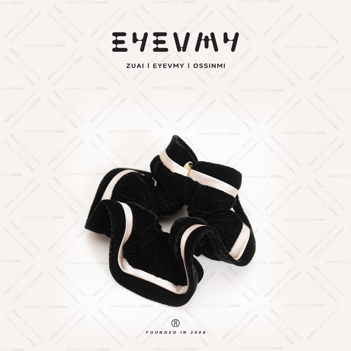 【金色压条彩带圈圈发箍】FAS053