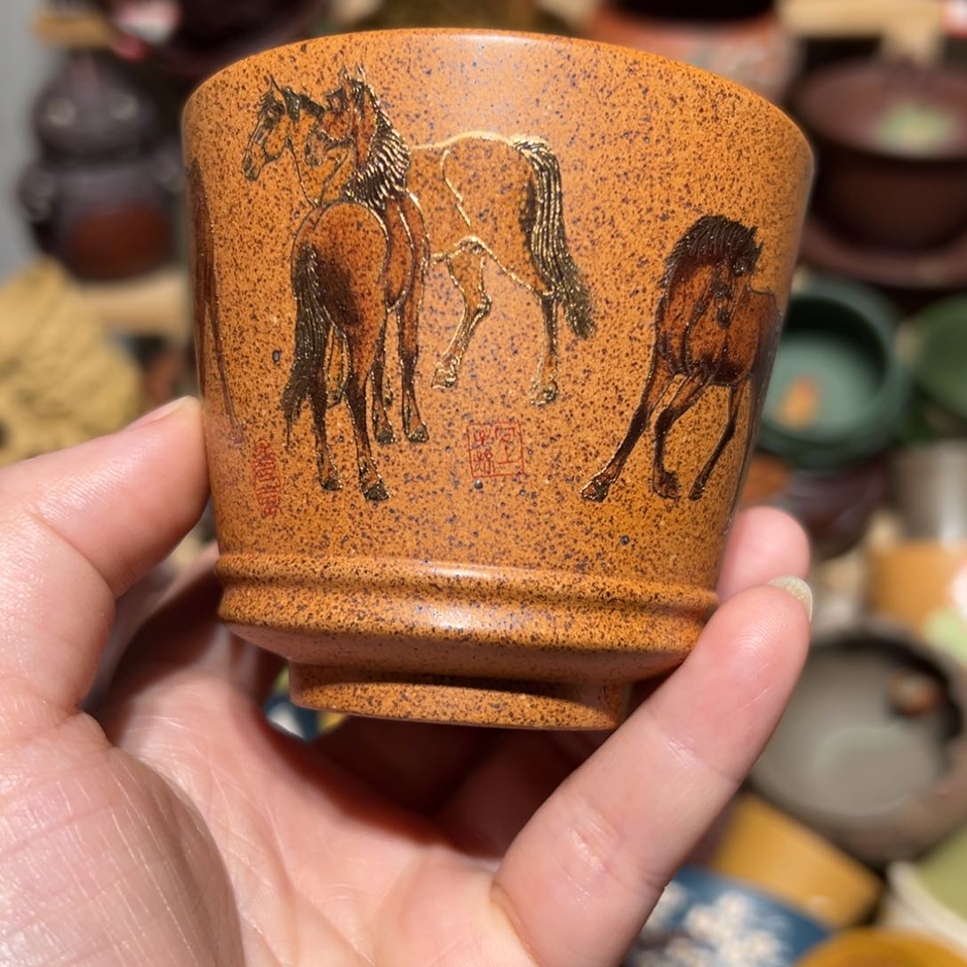 紫砂茶杯宜兴紫砂主人杯