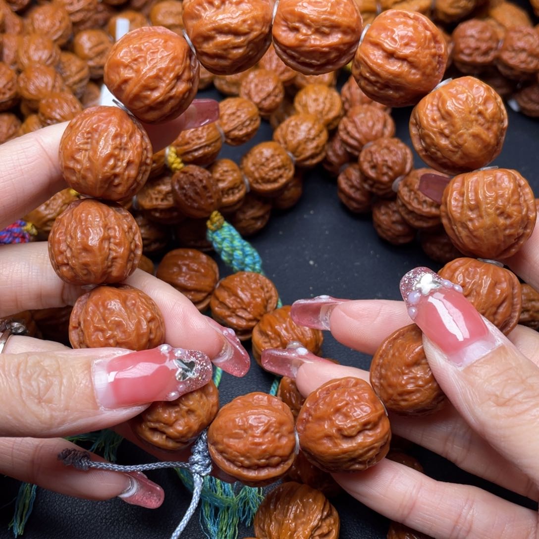 文玩核桃手串桃心一根筋