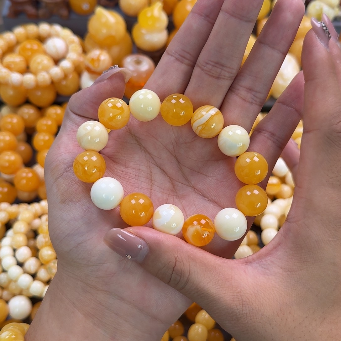 蜜蜡未镶嵌珠宝奇石15mm