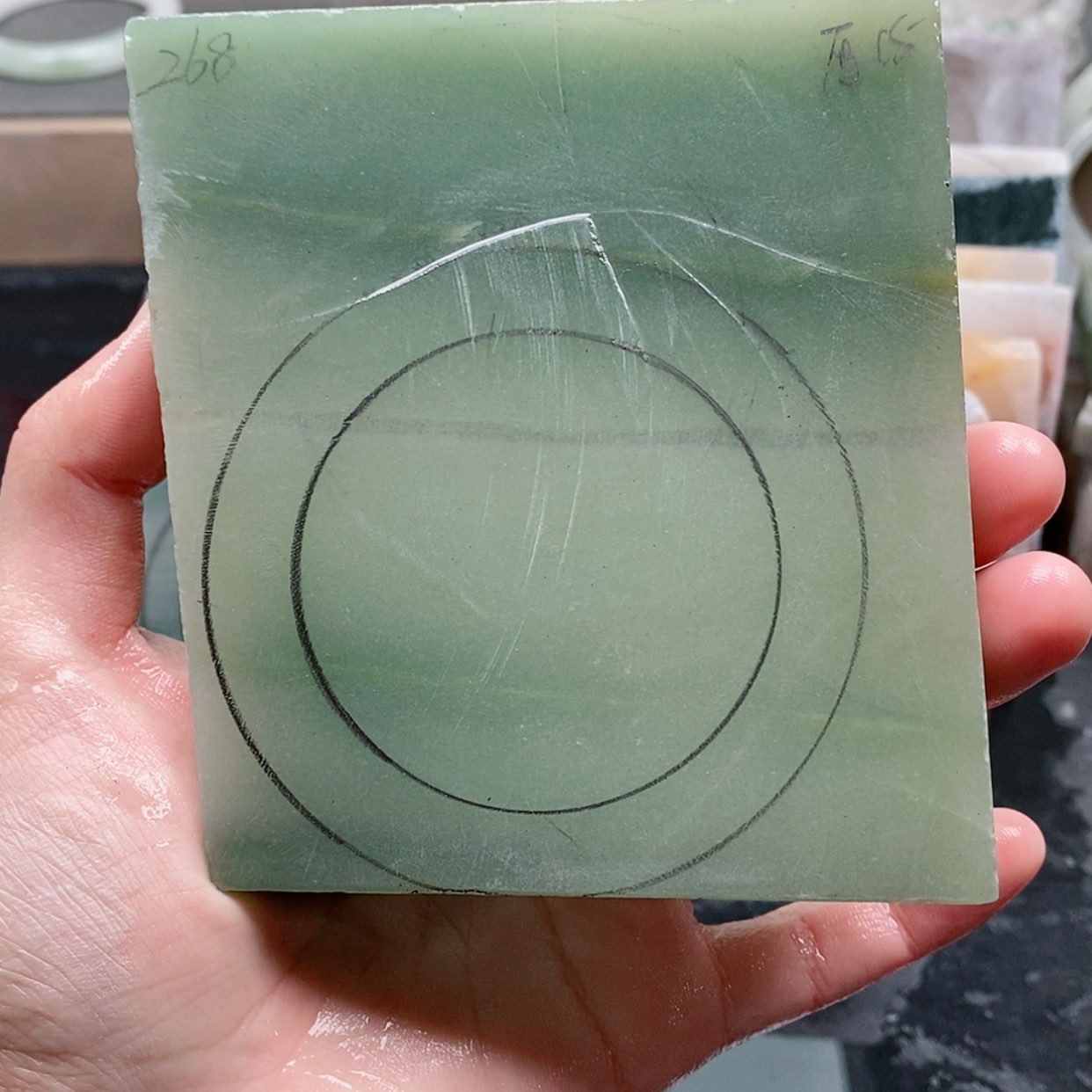 【闪购商品】石英质玉手镯未镶嵌幸**随定制