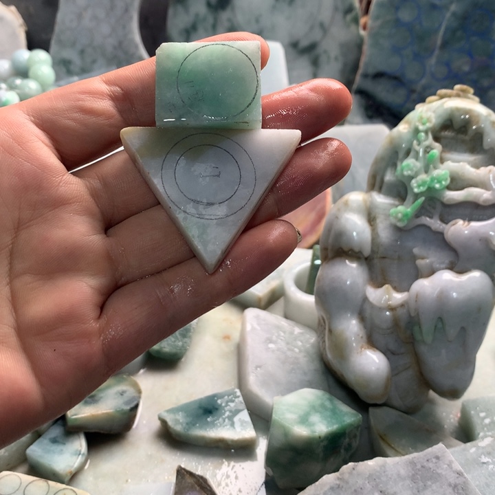 裸石翡翠天然翡翠料子