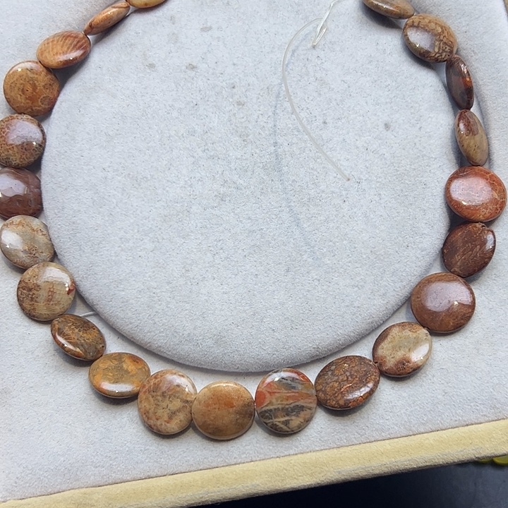 玛瑙/玉髓未镶嵌珠宝半成品T828  18m天然石一条