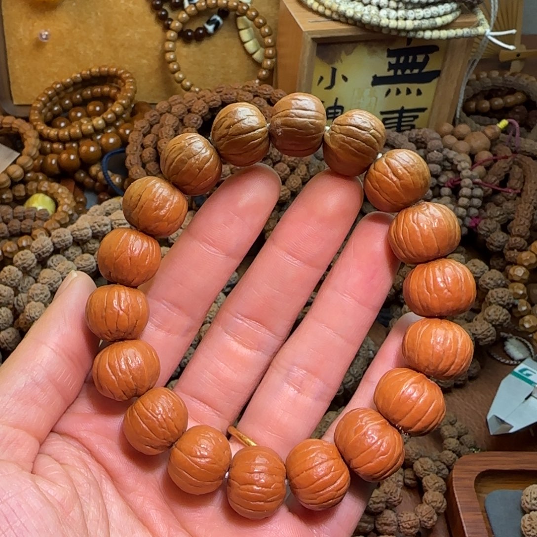 猴头核桃手串原皮打底双歧南瓜
