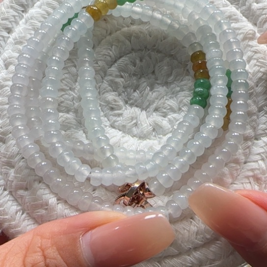 翡翠未镶嵌手链卡4.5