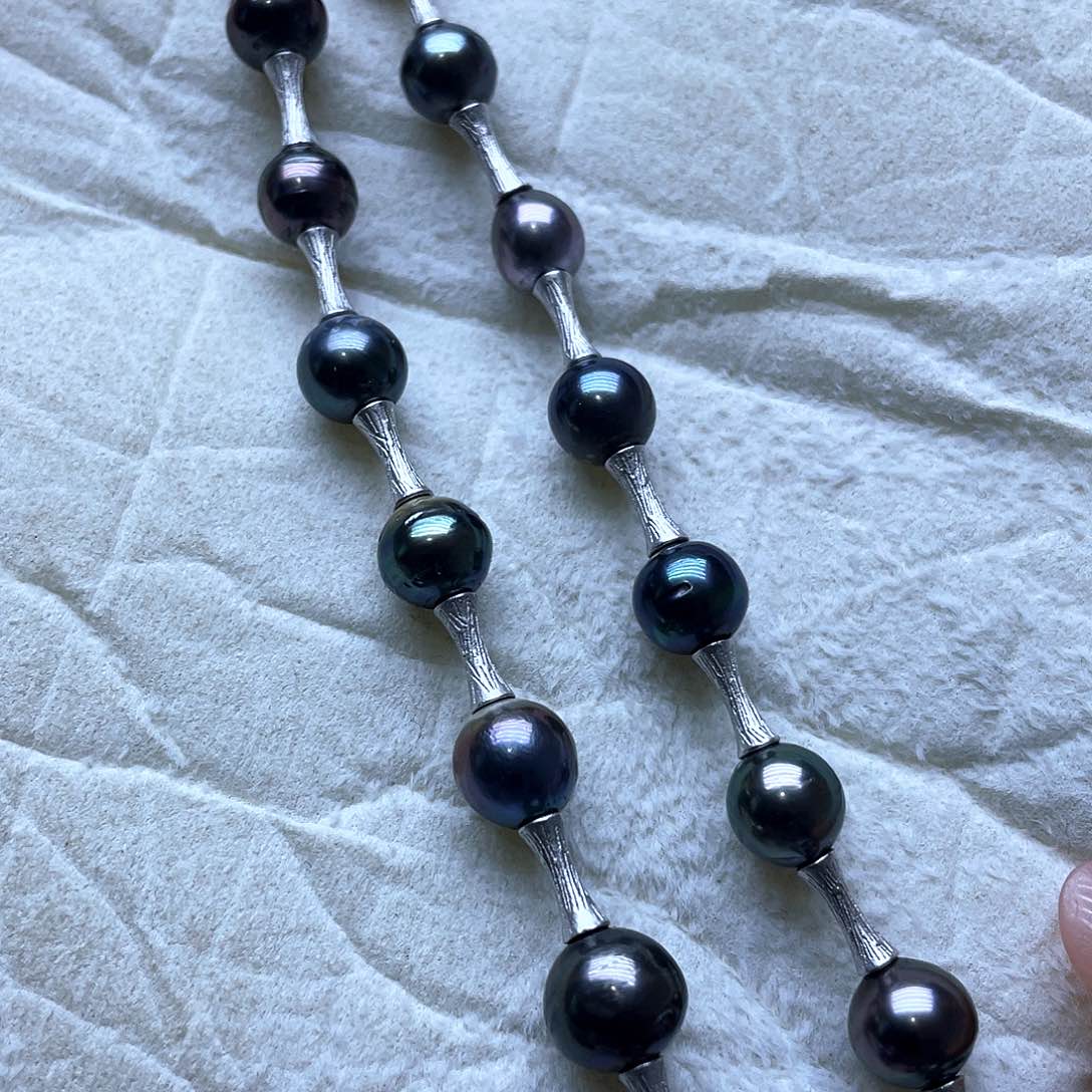 海水珍珠颈饰银S925镶嵌