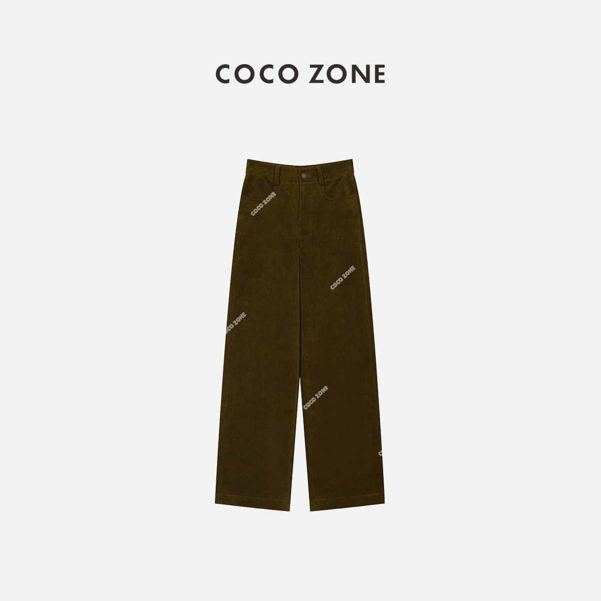 COCO ZONE 刘一一 美拉德直筒裤高腰显瘦裤 23C19475
