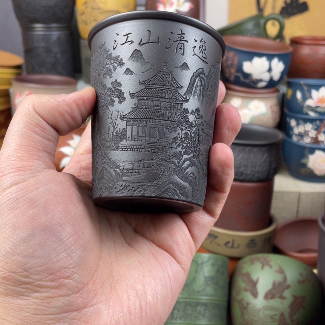 紫砂茶杯紫砂茶杯