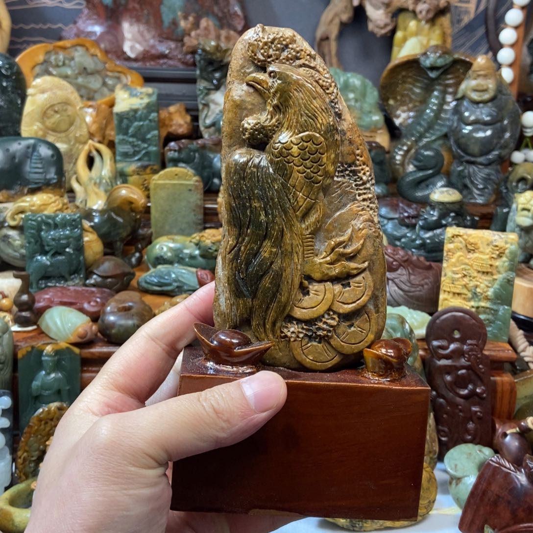 岫岩河磨玉（透闪石质玉）把件未镶嵌