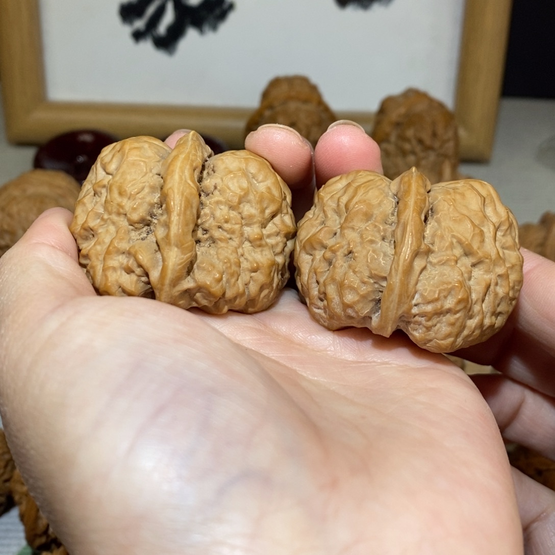 文玩核桃把件45尺全品蛙