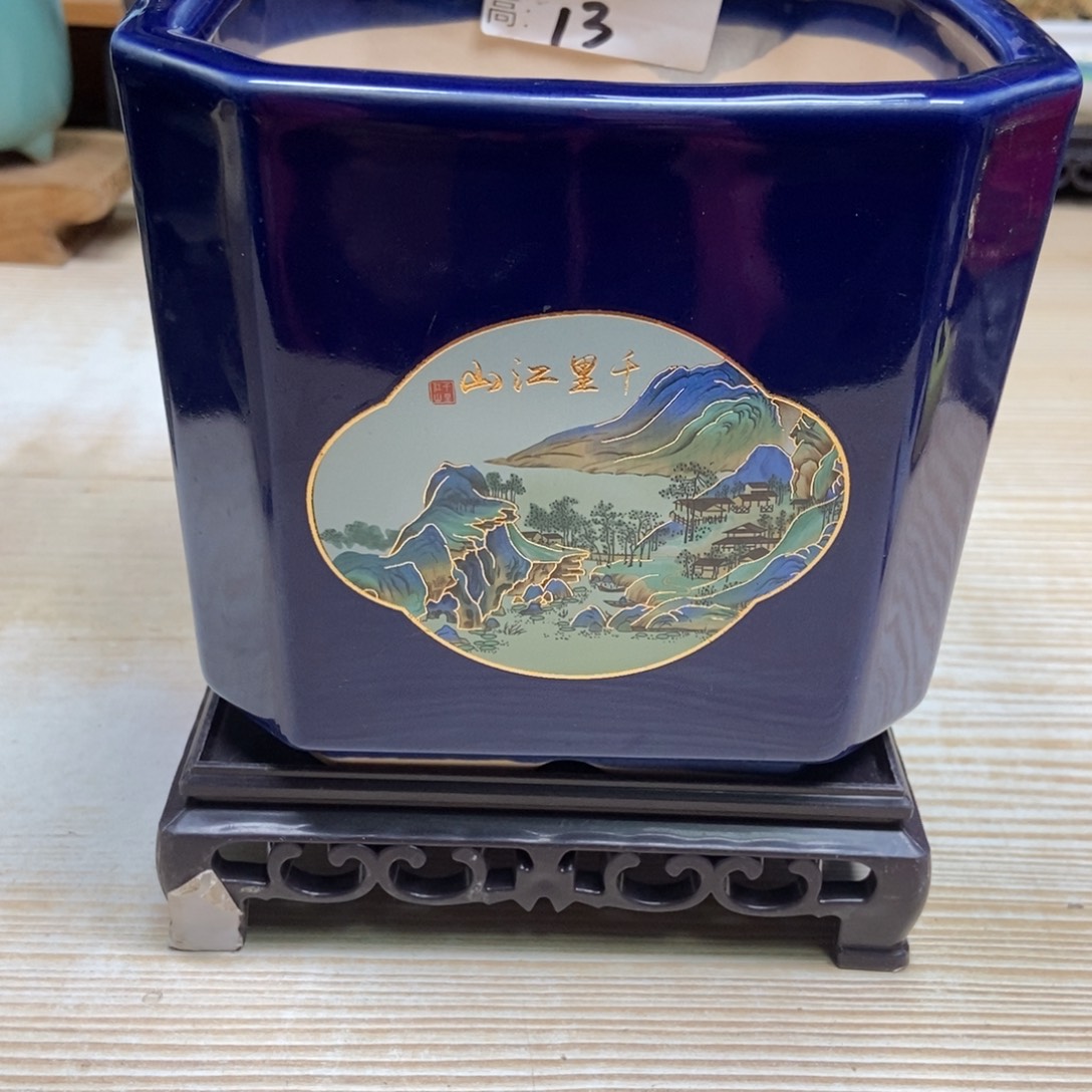 瓷片陶瓷花盆陶瓷艺术