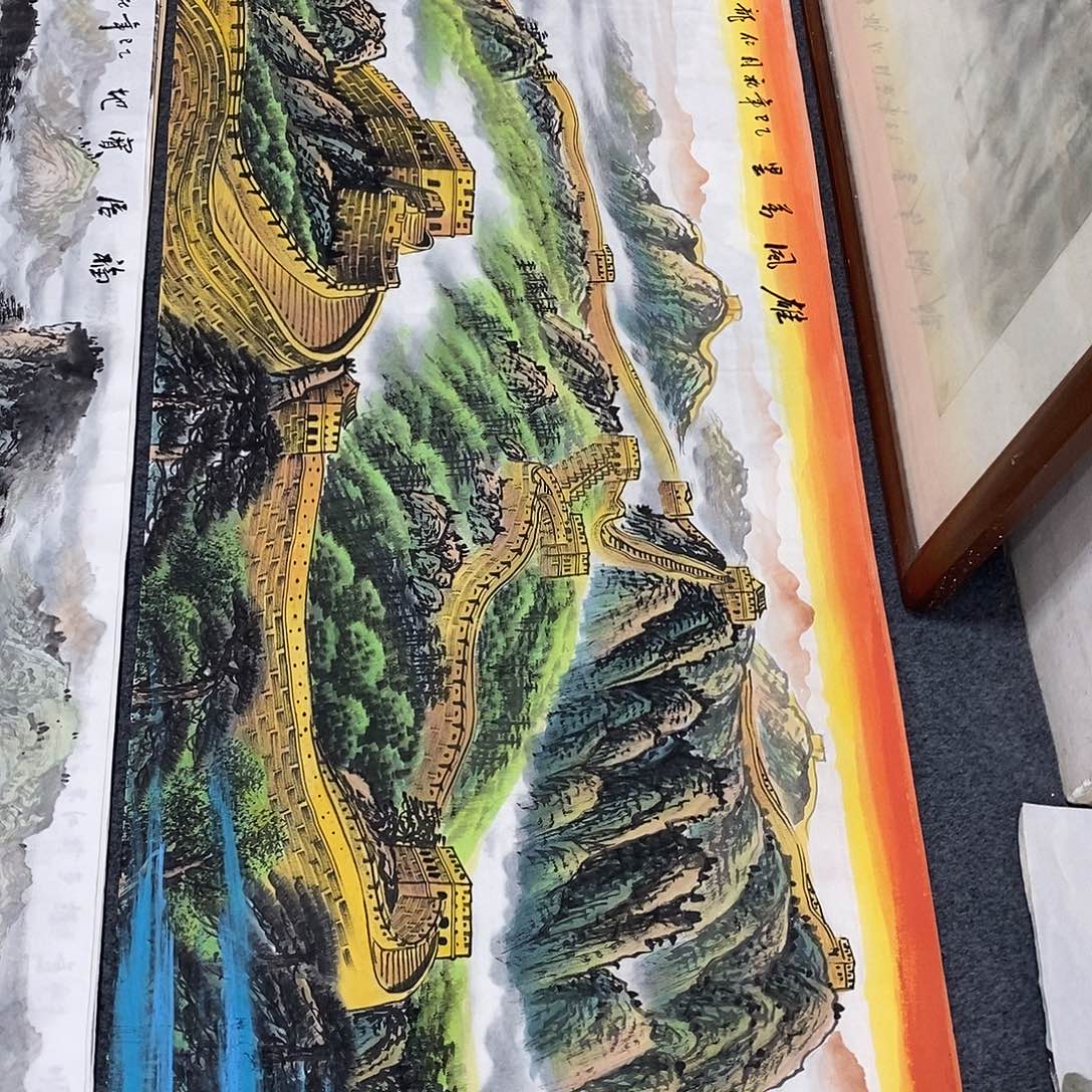 国画画画真的画画