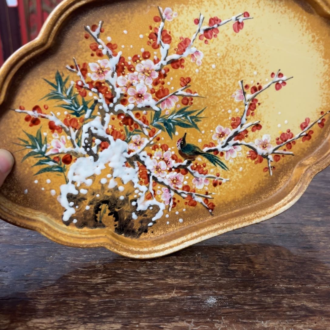 柴烧手工手绘陶瓷