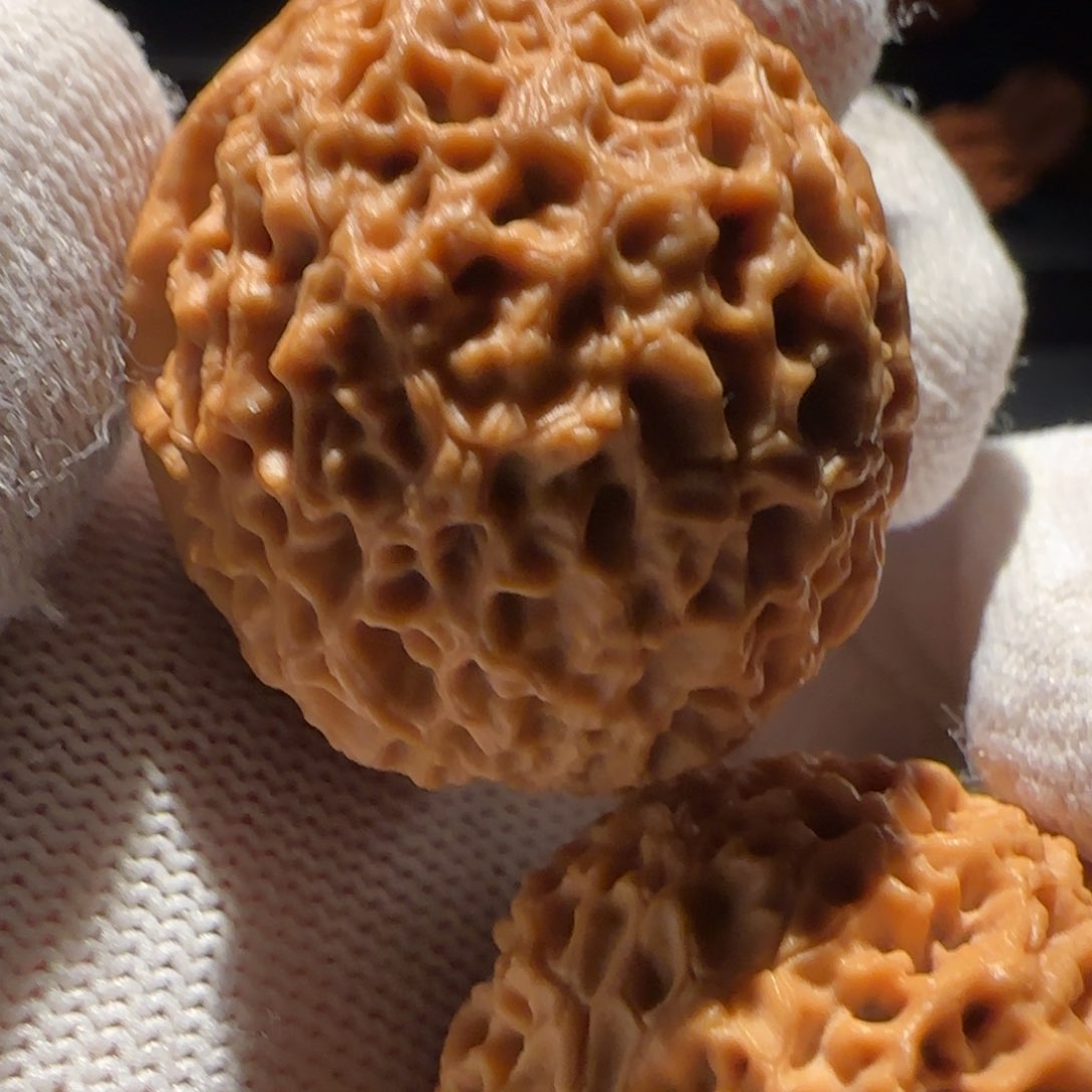 把件文玩核桃红**鱼38尺小秀球