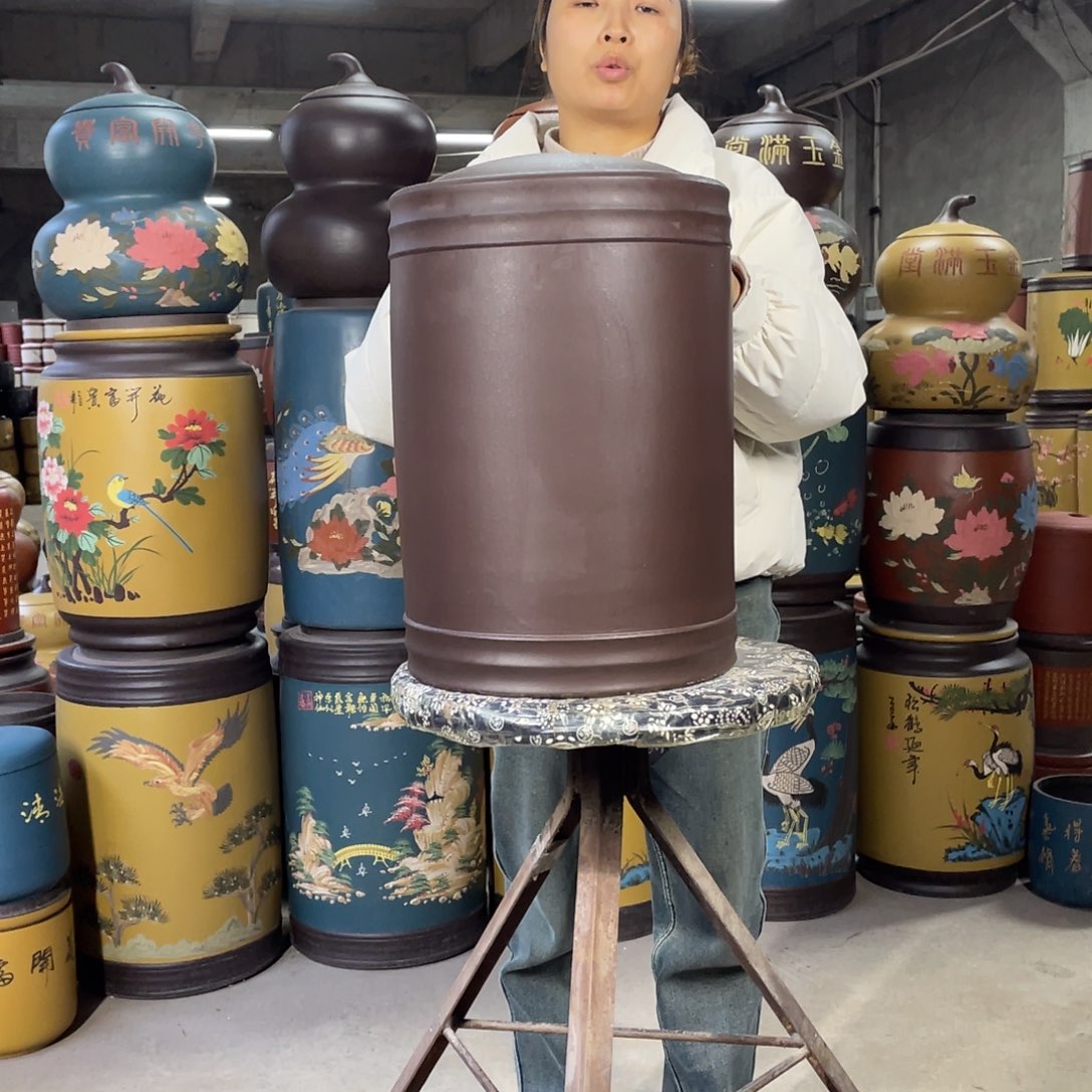 宜兴原矿紫砂茶叶罐