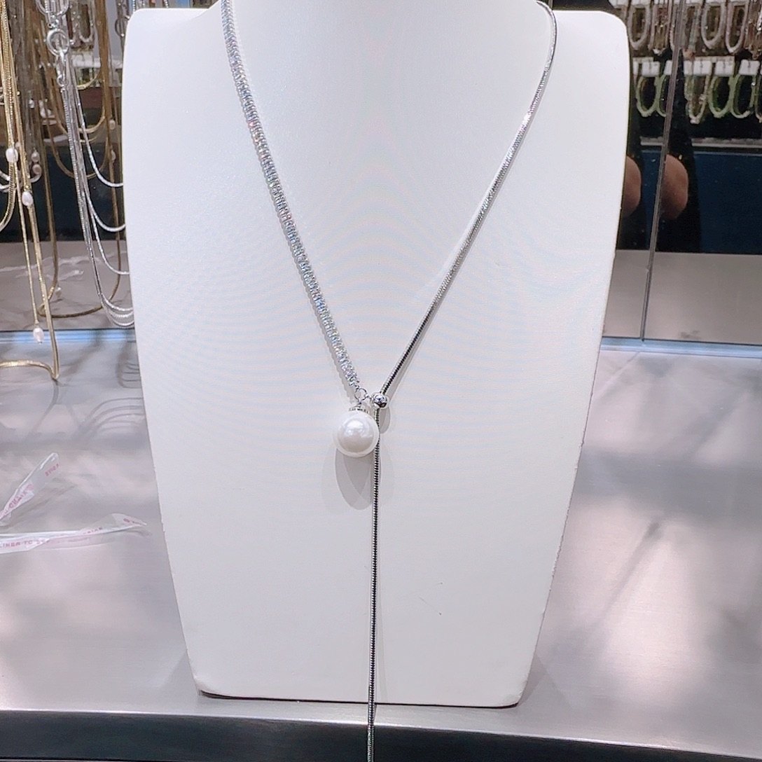 锆石铜合金925银项链