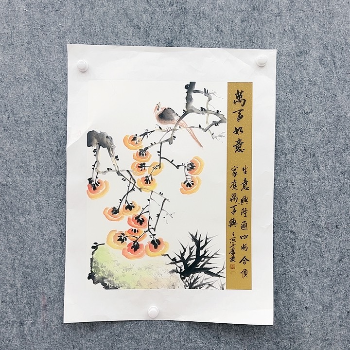 国画李庆友花鸟作品