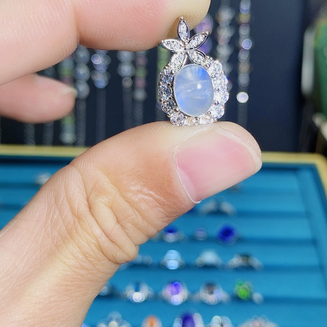 紫晶珠宝半成品银S925镶嵌