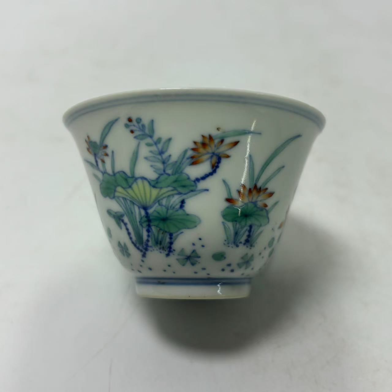 斗彩莲池铃铛杯HJD2501-112