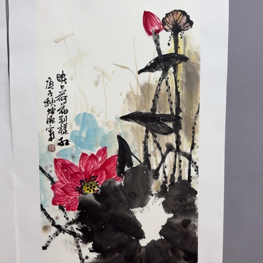 国画艺术家真人手绘