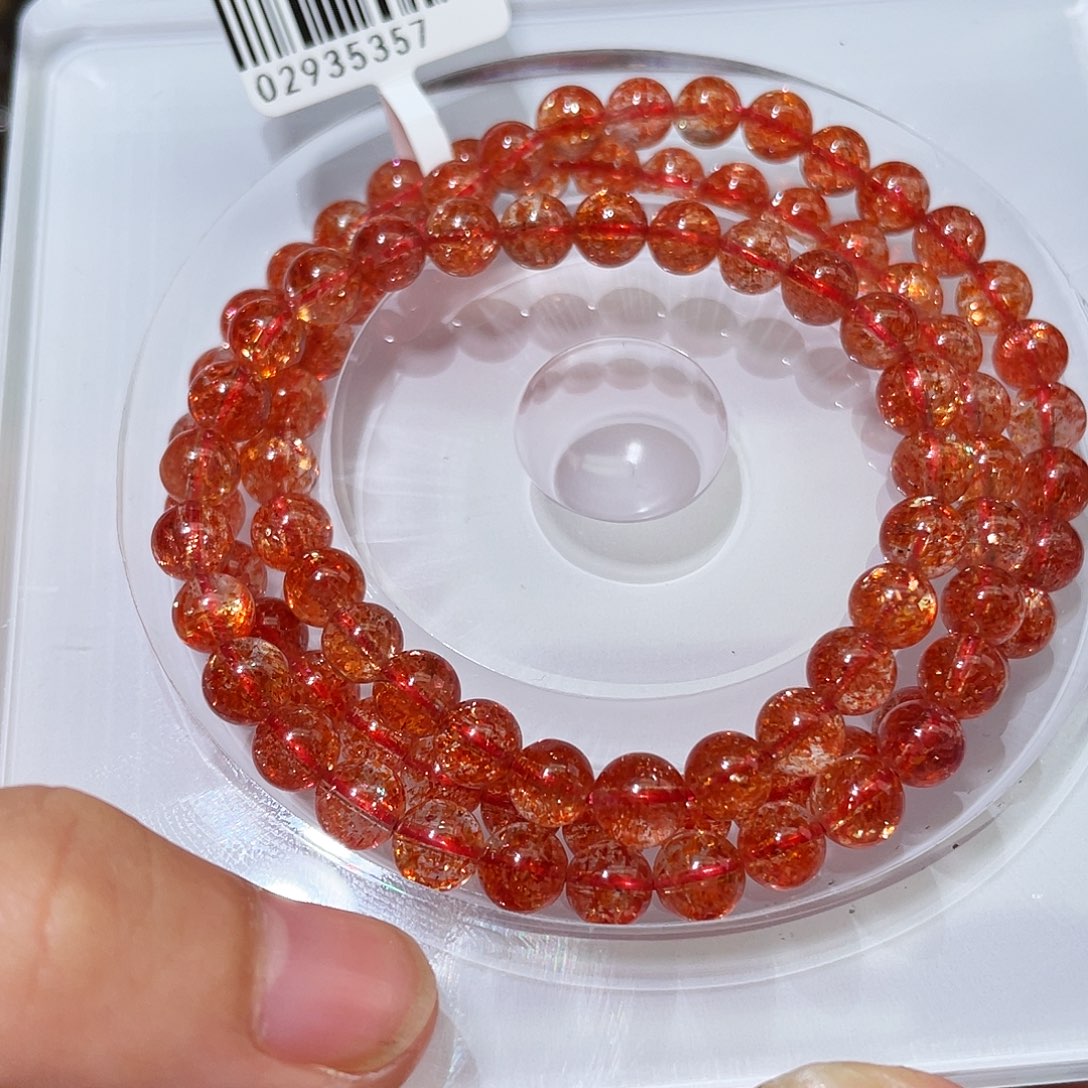 手链日光石未镶嵌金太阳三圈6.2