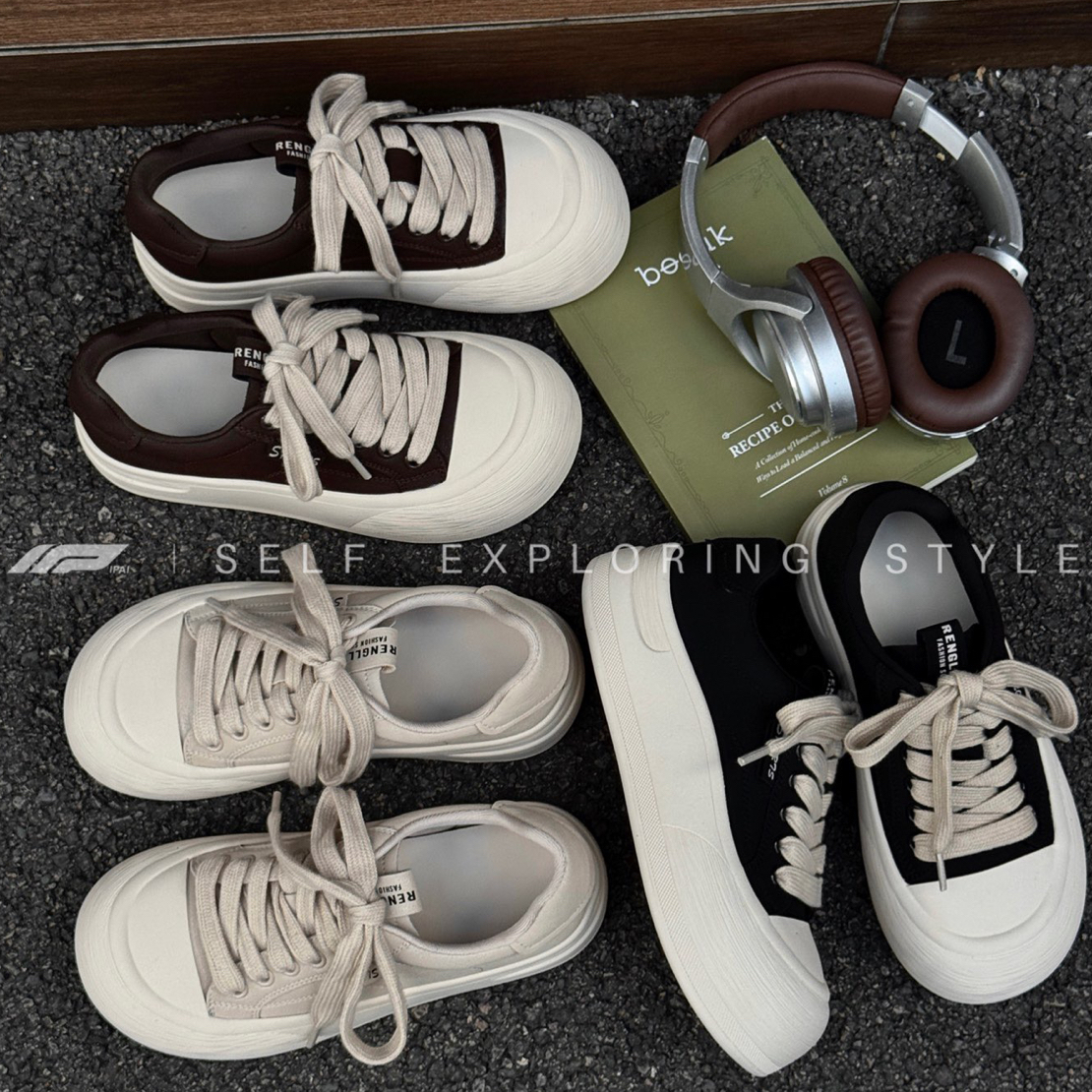 (爱拍)9280女士四季款丑萌大头鞋