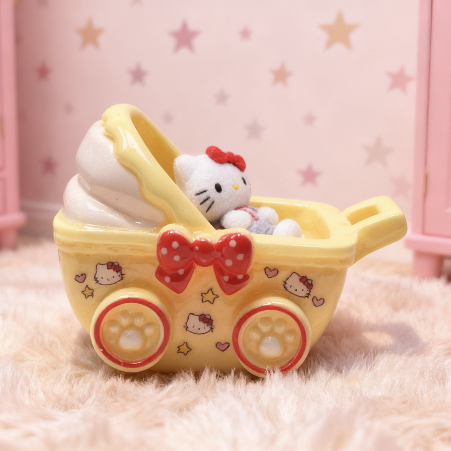 《漫时光创意》树脂diy食玩配件kt玩具小推车