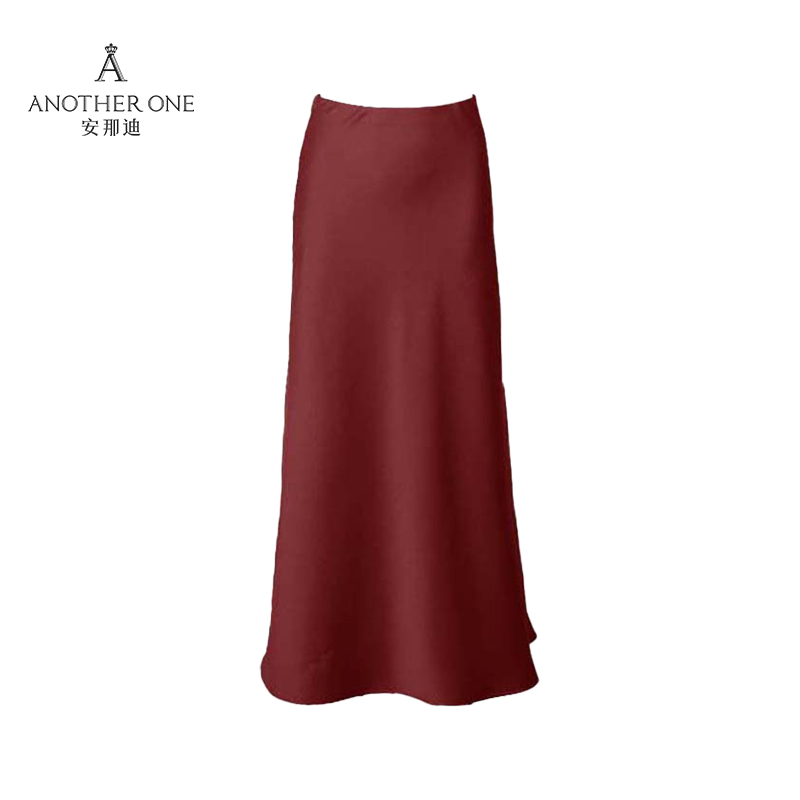 ANOTHER ONE安那迪时尚缎面长款鱼尾半身裙高级气质设计显瘦长裙