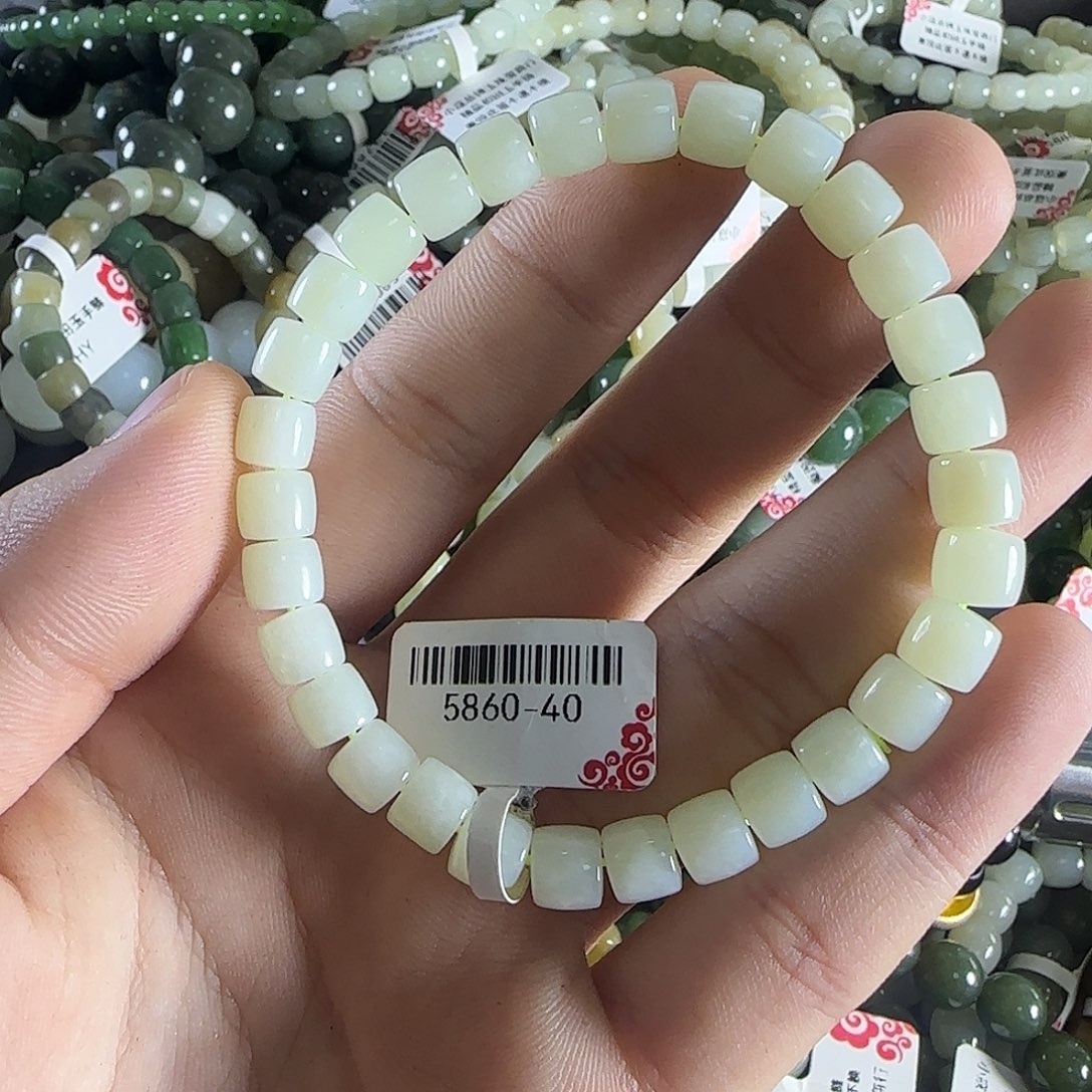 和田玉手链未镶嵌167