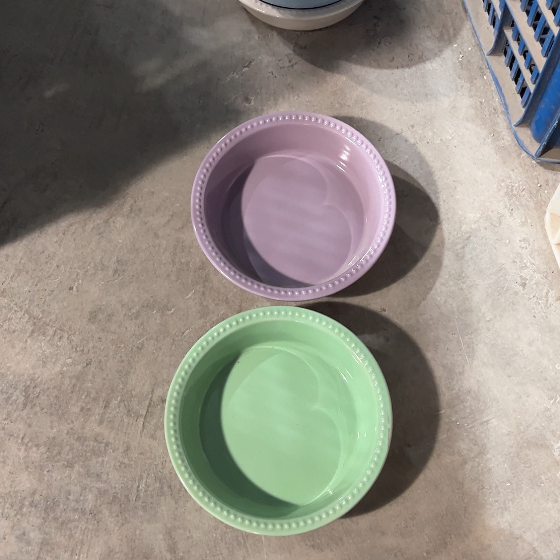 陶瓷 大珠点 青羽➕浅紫色