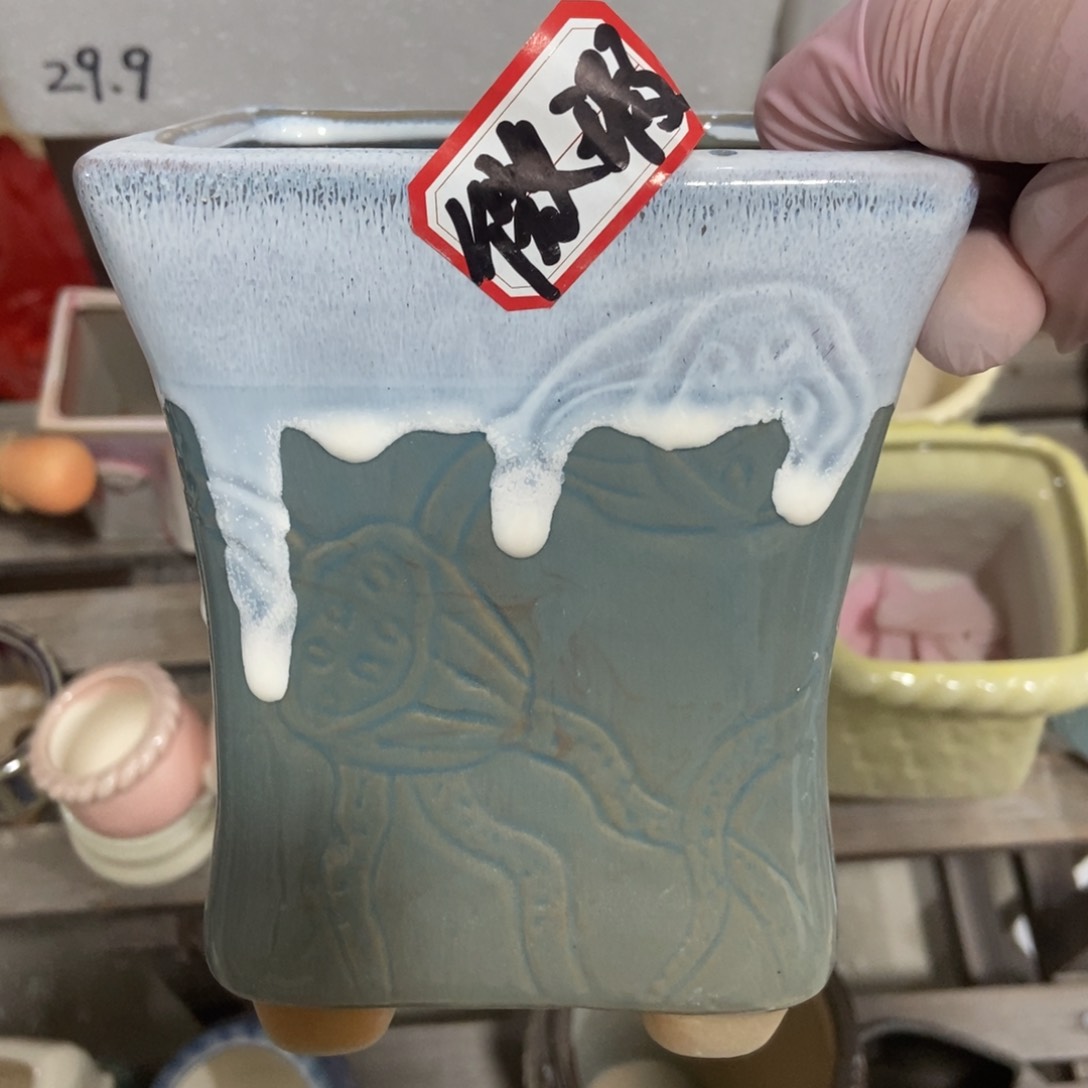 红陶高温陶瓷花盆