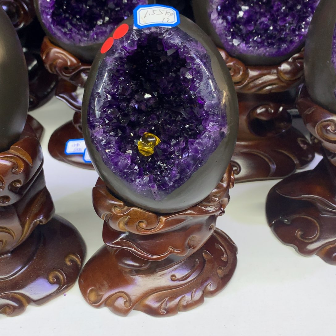 水晶小潘恐龙蛋未镶嵌