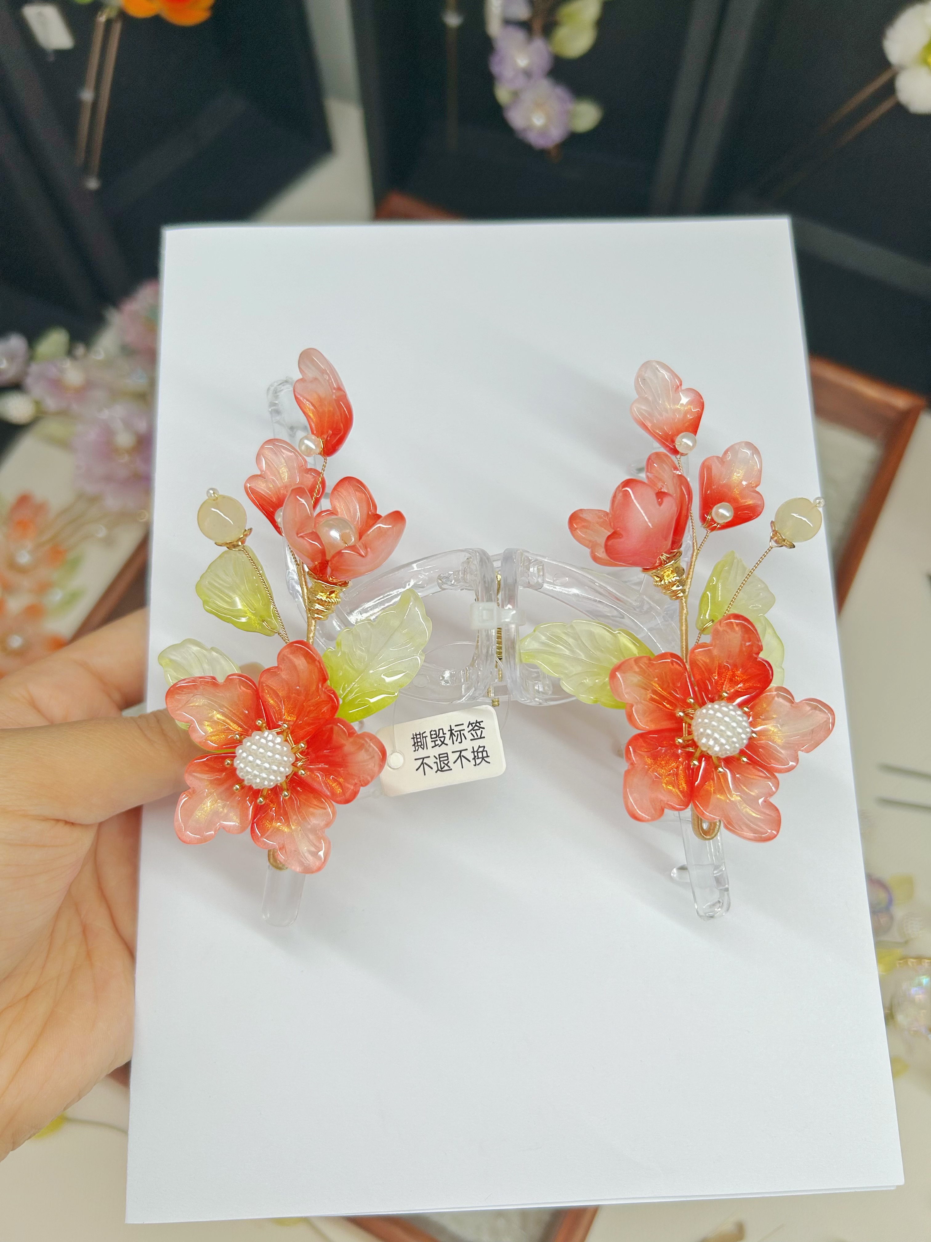 3号蕙兰花鲨鱼夹抓夹