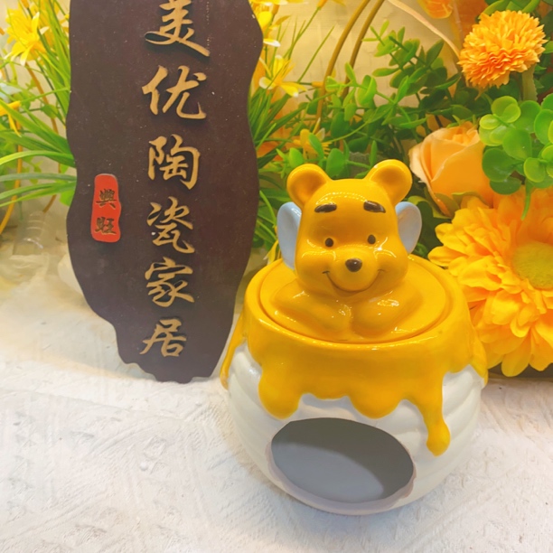 创意陶瓷仓鼠窝维尼熊金丝熊躲避窝侏儒躲避屋夏季降温窝手工打孔