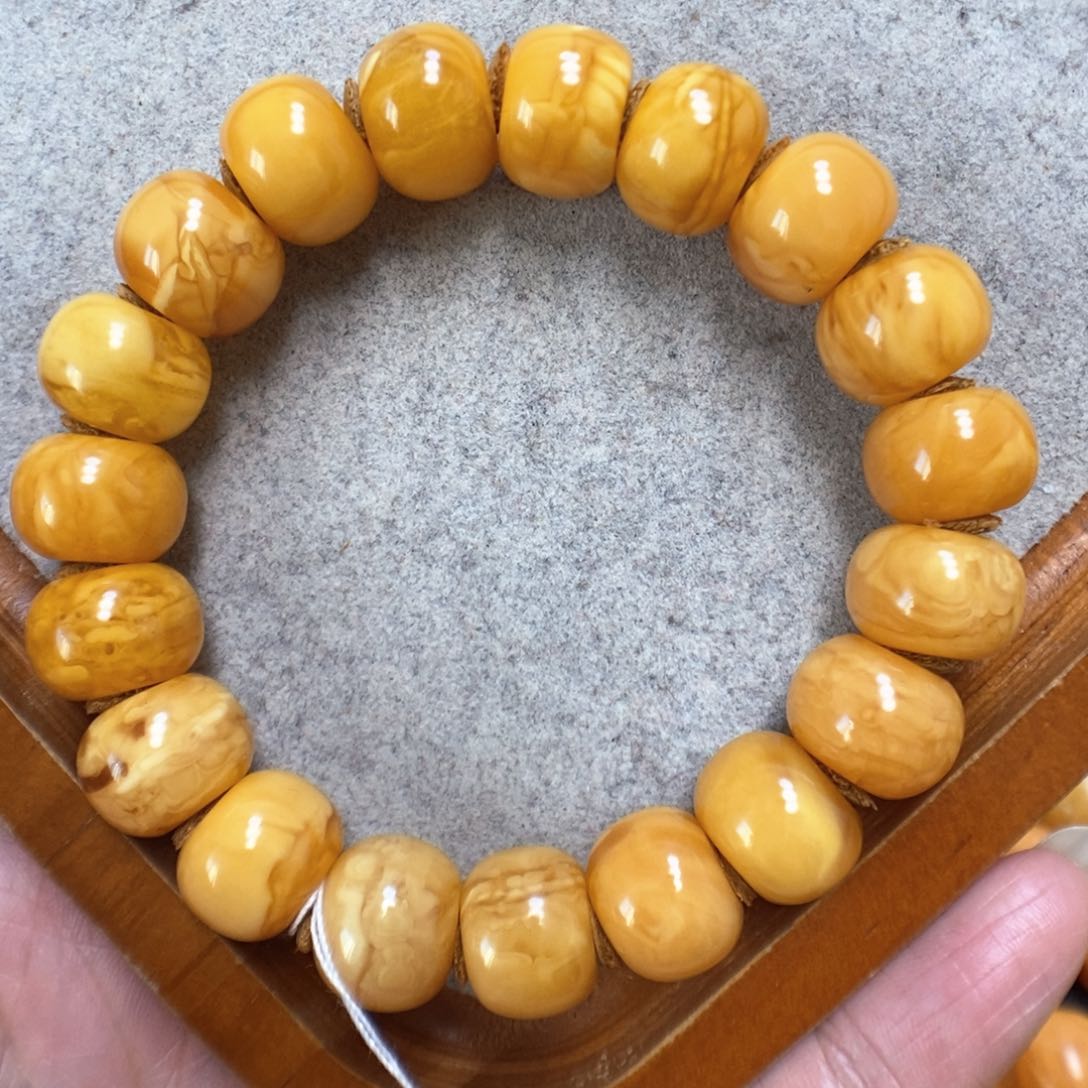 蜜蜡手串未镶嵌蜜蜡