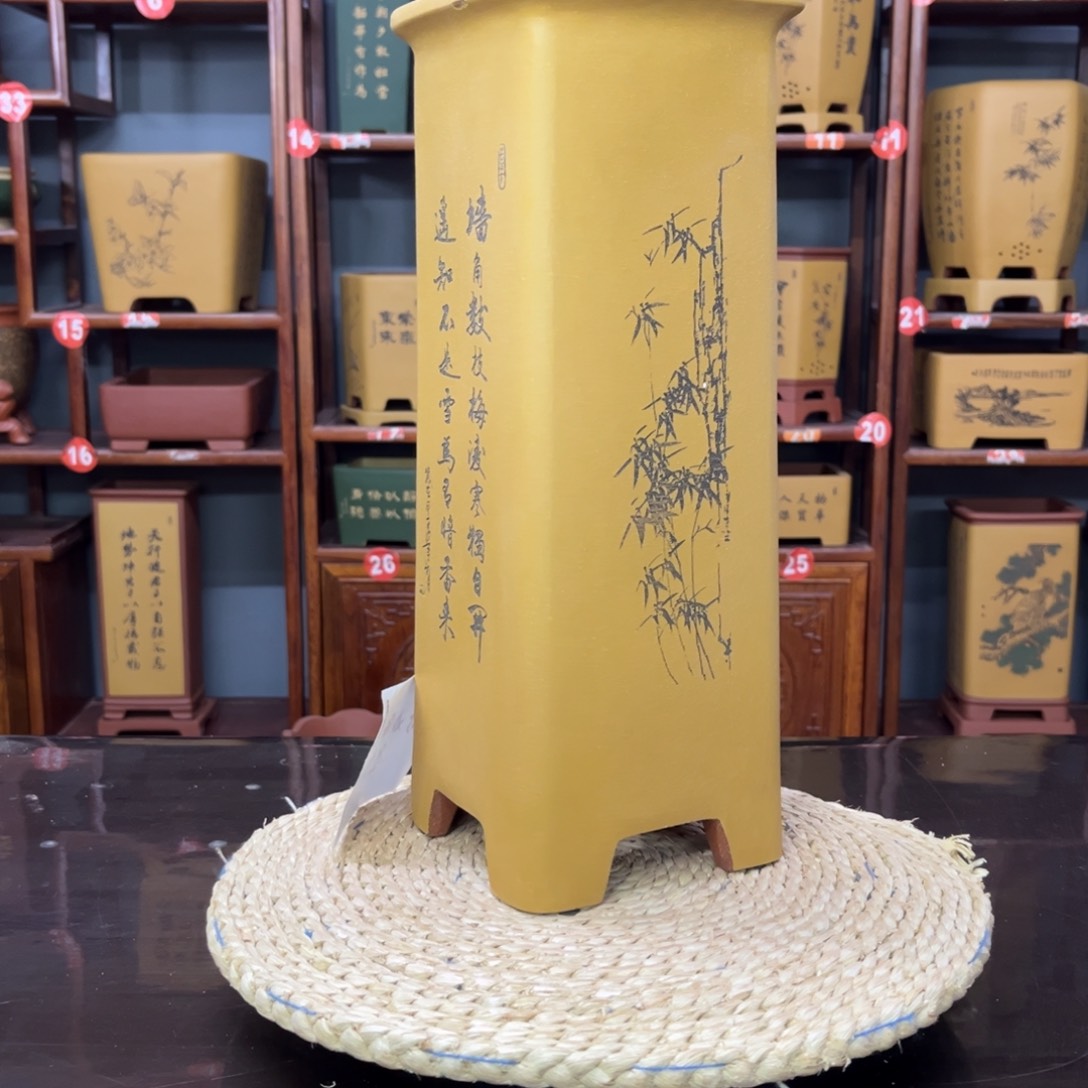 紫砂花盆简*哥紫砂花盆